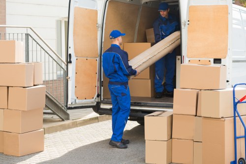 Small removals van ready for a local move in Morden