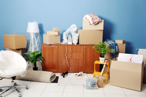 Clean and efficient modern storage concept for everyday organization
