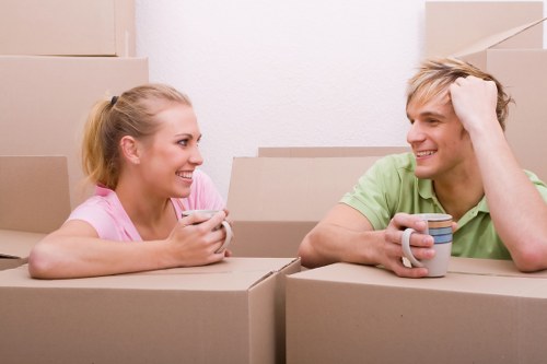 Professional removals planning in Morden residential area